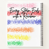 Chaque tempête se termine par un Carnet Rainbow De (Dos)