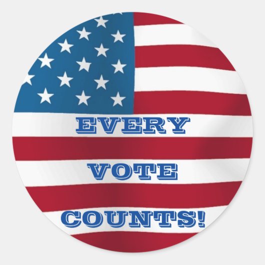 Chaque Vote Compte ! - Sticker Rd Glossy (Devant)