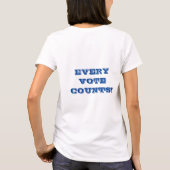 Chaque vote Count's - T-shirt femme (Dos)