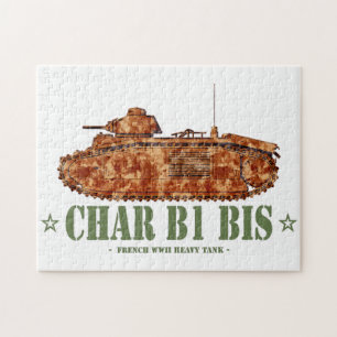 Char B1 bis Tweede Wereldoorlog Franse zware tank Legpuzzel