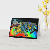 Char Thor - Carte de Vœux (Fleur jaune)