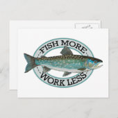 Char Vissen Briefkaart (Voorkant / Achterkant)