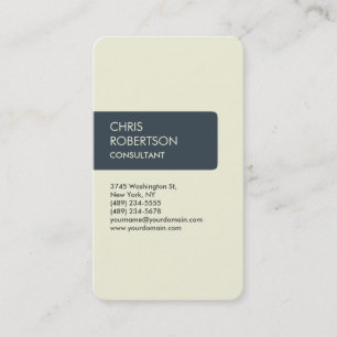 Charbon Beige Charbon Carte de visite