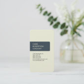 Charbon Beige Charbon Carte de visite (Debout devant)