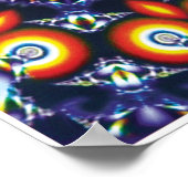 Charbon Cinétique Collage Kaleidoscope Poster (Coin)