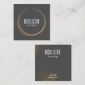 charbon de bois et conception de carte de visite (Devant / Derrière)