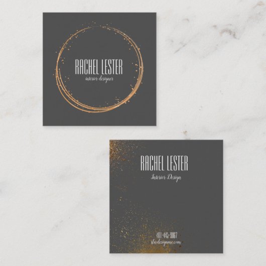 charbon de bois et conception de carte de visite (Devant / Derrière)