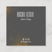 charbon de bois et conception de carte de visite (Dos)