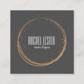 charbon de bois et conception de carte de visite (Devant)