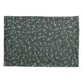 Charcoal Black Modern Farmhouse Daisy Buds Pattern Kussensloop (Achterkant)