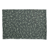 Charcoal Black Modern Farmhouse Daisy Buds Pattern Kussensloop (Voorkant)