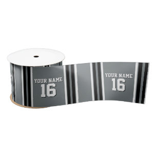 Charcoal Black Whit Team Jersey Custom Number Name Lint