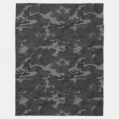 Charcoal Camo Fleece Deken (Voorkant)