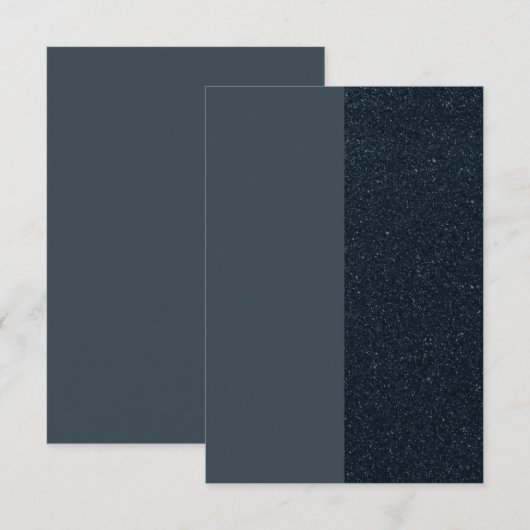 Charcoal Divide RSVP - Elegant Contrast Card (Devant / Derrière)
