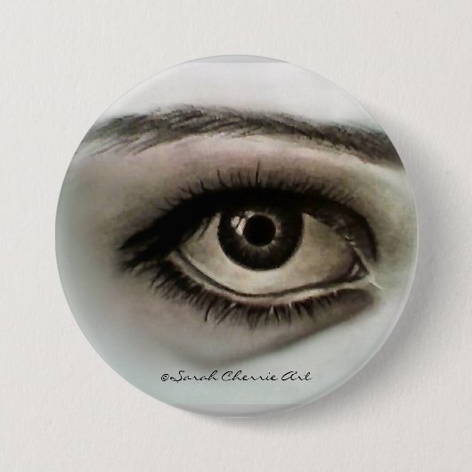 Charcoal Eye Ronde Button 7,6 Cm (Voorkant)