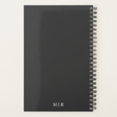 Charcoal Gray 2026 Planner | Custom Initials (Dos)