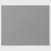 Charcoal Gray Chevron Pattern 2 Cadeaupapier (Vlak)