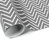 Charcoal Gray Chevron Pattern 2 Cadeaupapier (Rol Hoek)