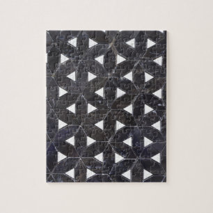 Charcoal Gray Mosaic levenspatroon Legpuzzel