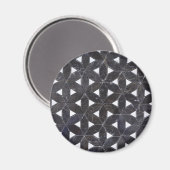 Charcoal Gray Mosaic | levenspatroon Magneet (Voorkant / Achterkant)