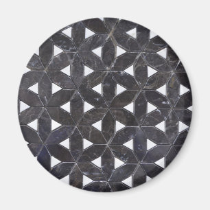 Charcoal Gray Mosaic   levenspatroon Magneet