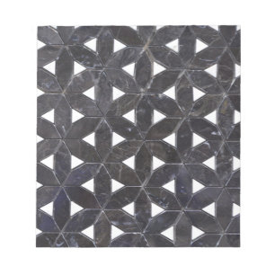 Charcoal Gray Mosaic   levenspatroon Notitieblok