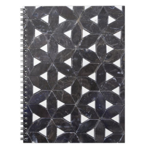 Charcoal Gray Mosaic   levenspatroon Notitieboek