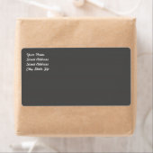 Charcoal Gray Shipping Label (Insitu)