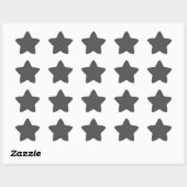 Charcoal Gray Star Sticker (Vel)