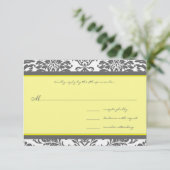 Charcoal Grey & Mariage Jaune RSVP (Debout devant)