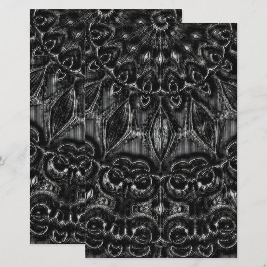 Charcoal Mandala (Voorkant / Achterkant)