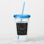 Charcoal Mandala Acryl Drinkbeker (Achterkant)