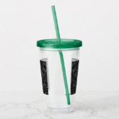 Charcoal Mandala Acryltumbler Acryl Drinkbeker (Links)