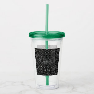 Charcoal Mandala Acryltumbler Acryl Drinkbeker