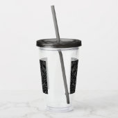 Charcoal Mandala Acryltumbler Acryl Drinkbeker (Links)