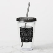 Charcoal Mandala Acryltumbler Acryl Drinkbeker (Achterkant)