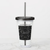 Charcoal Mandala Acryltumbler Acryl Drinkbeker (Voorkant)