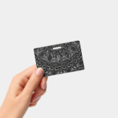 Charcoal Mandala  Badge (Handheld)