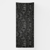 Charcoal Mandala Banner (Verticaal)