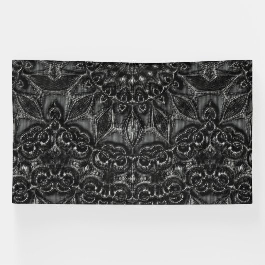 Charcoal Mandala Banner (Horizontaal)