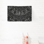 Charcoal Mandala Banner (Insitu)