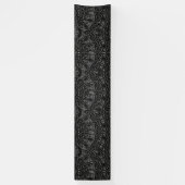 Charcoal Mandala Banner (Verticaal)