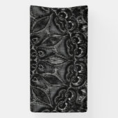 Charcoal Mandala Banner (Verticaal)