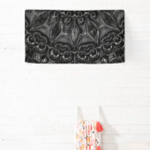 Charcoal Mandala Banner (Insitu)