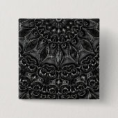 Charcoal Mandala Button (Voorkant)