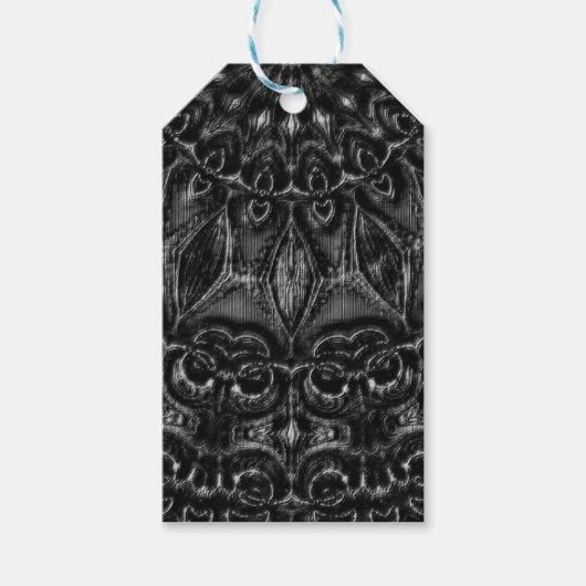 Charcoal Mandala Cadeaulabel (Voorkant)