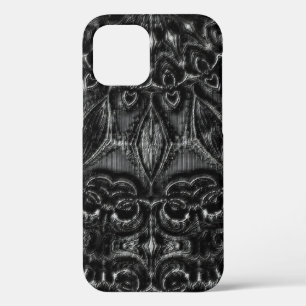 Charcoal Mandala iPhone 12 Pro Hoesje