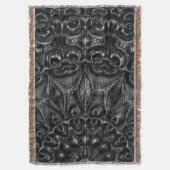 Charcoal Mandala Deken (Voorkant Verticaal)
