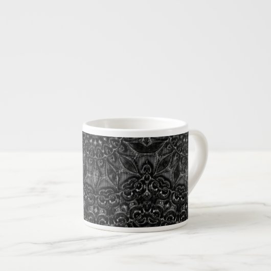 Charcoal Mandala Espresso Kop (Voorkant rechts)