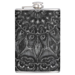 Charcoal Mandala Flask Heupfles